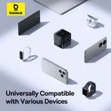  Củ Sạc Nhanh Để Bàn Baseus Super GaN 100W (GaN6 Technology, with 0.8m Retractable Type-C Cable + 2*Type-C + 1*USB-A port) 