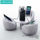 Pin Dự Phòng USAMS CD249 10000mAh/20000mAh 20W (Digital LED Display, USB + 2*Type-C Port) 