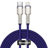  Cáp sạc nhanh C to Lightning 20W cho iPhone 12 Series Baseus Cafule Metal Series (20W, Type C to Lightning Fast charge  Data Cable) 