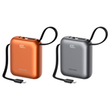  Pin Dự Phòng USAMS CD258 10000mAh 20W (With Built-in Type-C + Lighting cable, Digital Display, 3C Certification) 