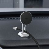  Đế giữ điện thoại bằng nam châm dùng trên xe hơi Baseus Hollow Magnetic Car Mount Holder (dán táp lô, chức năng giữ cố định dây sạc ) 