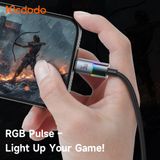  Cáp Sạc Nhanh C to Lightning MCDODO CA-819 36W (1.2m, 480Mbps, with 7 Colorful Lights) 