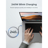  Cáp Sạc Nhanh C to C AUKEY CB-DCC241/CB-DCC242 240W (1m/1.8m, 480Mbps) 
