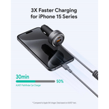  Tẩu Sạc Cho Ô Tô Kèm Cáp Type-C AUKEY Pathfinder Sling CC-P2 75W (1*Type-C + 1*USB-A port) 