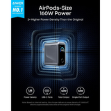  Củ Sạc Nhanh ANKER Prime A2687 160W (3*Type-C port, PowerIQ™ 5.0, Smart Touch Display, Smarter Charging Control, GaNPrime 2.0, ActiveShield™ 4.0) 