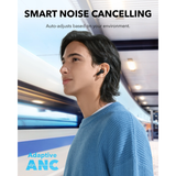 Tai Nghe Không Dây TWS SOUNDCORE P40i (Bluetooth v5.3, 12H, BassUp™, Adaptive ANC, AI 6 Mic, Thumping Beats, IPX5, Support App, Google Fast Pair, Wireless Charging) 