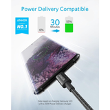  Cáp Sạc Nhanh C to C ANKER A8752/A8753 60W (1m/1.8m, 480Mbps) 