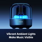  Loa Bluetooth ROCK S58 Crystal Bluetooth Speaker with Light (Bluetooth v5.1, Hi-Fi Audio, 52mm Full-Range Speaker, Multiple Playback Modes, Vibrant Ambient Lights) 