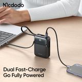  Pin Dự Phòng Kèm Cáp Type-C + Lightning MCDODO YGS MC-993 20000mAh 45W (1*Type-C+1*USB-A ports, LED Display) 