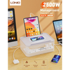  Ổ Cắm Điện Đa Năng Kiêm Sạc Không Dây LDNIO SN5310W 2500W (5*Universal Outlet, 1*Type-C + 2*USB-A port, Wireless Charging 15W) 
