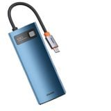  Hub chuyển đa năng Baseus Metal Gleam Series Multifunctional Docking Station cho Macbook/Laptop/Smartphone/Tablet/iPad (Type-C to HDMI/DP/VGA/USB3.1/USB3.0/LAN/SD Card Reader/Type C PD 100W, Multifunctional HUB) 