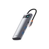  Hub chuyển đa năng Baseus Metal Gleam Series Multifunctional Docking Station cho Macbook/Laptop/Smartphone/Tablet/iPad (Type-C to HDMI/DP/VGA/USB3.1/USB3.0/LAN/SD Card Reader/Type C PD 100W, Multifunctional HUB) 