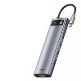  Hub chuyển đa năng Baseus Metal Gleam Series Multifunctional Docking Station cho Macbook/Laptop/Smartphone/Tablet/iPad (Type-C to HDMI/DP/VGA/USB3.1/USB3.0/LAN/SD Card Reader/Type C PD 100W, Multifunctional HUB) 