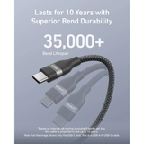  Cáp Sạc Nhanh USB to Type-C ANKER A82G2 18W (0.9m/1.8m, 480Mbps, Support Apple CarPlay) 