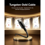  Cáp Sạc Nhanh C to C Baseus Tungsten Gold Air 100W (1.2m/2m, 480Mbps) 