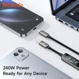  Cáp Sạc Nhanh C to C MCDODO CA-875 240W (with TFT Screen Display, 1.2m, 480Mbps) 