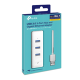  HUB Mở Rộng Đa Năng 4-in-1 TP-LINK UE330 (USB3.0 to 3*USB-A 3.0 + 1*RJ-45 Gigabit Ethernet) 