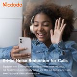  Tai Nghe Chụp Tai Không Dây MCDODO T03 Series HP-582 (Bluetooth v5.4, 60H, -40dB ANC & ENC, 5-Mic Noise Reduction, Master-Tuned) 