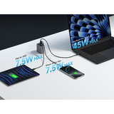  Củ Sạc Nhanh CUKTECH A15C 65W (2*Type-C + 1*USB-A port, with 1.5m C to C 5A cable) 