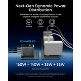  Củ Sạc Nhanh ANKER Prime A2687 160W (3*Type-C port, PowerIQ™ 5.0, Smart Touch Display, Smarter Charging Control, GaNPrime 2.0, ActiveShield™ 4.0) 