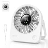  Quạt Để Bàn AECOOLY Chic 02 (2000mAh, 11H, 4-Adjustable Speed, LED Digital Display, 180° Adjustable Cooling) 