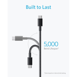  Cáp Sạc Nhanh C to C ANKER A8752/A8753 60W (1m/1.8m, 480Mbps) 