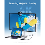  HUB Chuyển Đổi Đa Năng 7-in-1 ANKER A83D2 (Type-C to 1*HDMI4K@60Hz + 1*Type-C Data 10Gbps + 2*USB-A3.0 5Gbps + 1*Type-C PD100W + 1*SD/TF) 