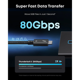  Cáp Sạc Nhanh C to C ANKER Prime A84N1 240W (80 Gbps, Thunderbolt 5, 8K@60Hz, 0.5m) 