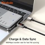  Cáp Sạc Nhanh USB to Type-C MCDODO CA-665 6A (1.2m, Auto Power Off, with Breathing Light, 480Mbps) 