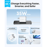  Củ Sạc Nhanh ANKER Nano A2658 35W (Type-C Port + 70cm Built-in Type-C cable, ActiveShield™) 