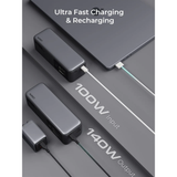  Pin Dự Phòng AUKEY PB-Y63 Spark Mega 27600mAh 140W (2*Type-C + 1*USB-A Port, Digital Display) 