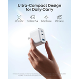  Củ Sạc Nhanh ANKER A121A 70W (2*Type-C + 1*USB-A Port, ActiveShield™ 4.0) 