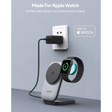  Đế Sạc Không Dây Để Bàn 3-in-1 AUKEY LC-MC312 15W (Qi2, Strong magnetic attraction) 