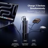  Pin Dự Phòng Baseus EnerGeek GR11 10000mAh 100W (1*Type-C + 1*USB-A + Type-C Retractable Cable, 1.2" Colored Digital Display, Triple-Loop Smart Cooling System) 