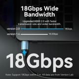  Cáp HDMI2.0 VENTION ALH 4K (4K@60Hz, 18Gbps, 3D Vision, HDR Vivid color, HDCP2.2, Dolby sound effect) 