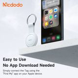 Tag Định Vị MCDODO AT-720 (Up to 6-7 months battery life, Work with Apple Find My, 220mAh) 