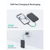  Pin Dự Phòng AUKEY Spark Sling PB-Y53 10000mAh 15W (with Built-in Type-C Cable, 1*Type-C + 1*USB-A port) 