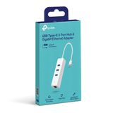  HUB Mở Rộng Đa Năng 3-in-1 TP-LINK UE330C (Type-C to 3* USB3.0 5Gbps + 1*RJ-45 Gigabit Ethernet) 