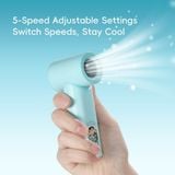  Quạt Cầm Tay Mini ROCK Crayon Shinchan Mini Handheld High-Speed Fan (5W, LED Smart Display, 6H, 9m/s Wind Speed, 5-Speed Adjustable Settings, 3000mAh, 17400RPM) - Cũ 