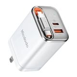 Củ Sạc Nhanh Đa Năng MCDODO CH-411 FreeGo 67W (Power Display, 1*Type-C + 1*USB-A port, with 65cm Type-C Built-in Retractable Cable) 