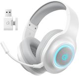  Tai Nghe Chụp Tai Không Dây QCY Heroad V200 Tri-Mode Edition (Bluetooth v6.0, 240H, With Wired USB-C Cable + 2.4GHz, RGB Light, 7.1 Surround Sound, Detachtable Noise Canceling Mic) 