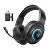  Tai Nghe Chụp Tai Không Dây QCY Heroad V200 Tri-Mode Edition (Bluetooth v6.0, 240H, With Wired USB-C Cable + 2.4GHz, RGB Light, 7.1 Surround Sound, Detachtable Noise Canceling Mic) 