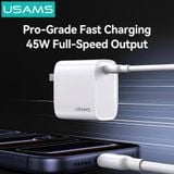  Củ Sạc Nhanh USAMS CC333 T71 45W (1*Type-C port) 