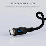  Cáp Sạc Nhanh C to C AUKEY CB-MCC101/CB-MCC102 100W (with LCD Display, 1/1.8m, 480Mbps) 