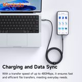  Cáp Sạc Nhanh C to Lightning MCDODO CA-819 36W (1.2m, 480Mbps, with 7 Colorful Lights) 