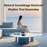  Loa Bluetooth ROCK S58 Crystal Bluetooth Speaker with Light (Bluetooth v5.1, Hi-Fi Audio, 52mm Full-Range Speaker, Multiple Playback Modes, Vibrant Ambient Lights) 