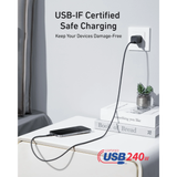  Cáp Sạc Nhanh C to C ANKER A82E2 240W (0.9m, 480Mbps, USB-IF Certified) 