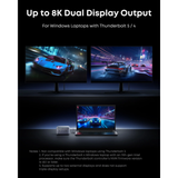  Trạm Sạc Đa Năng 14-in-1 ANKER Prime A83B5 (Thunderbolt 5, 140W Max, HDMI 2.1, DP 2.1, 120Gbps, Up to Two 8K Display, Smart Active Cooling, Supports Anker Dock Manager App) 