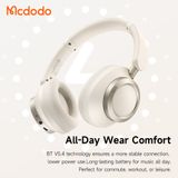 Tai Nghe Chụp Tai Không Dây MCDODO T03 Series HP-582 (Bluetooth v5.4, 60H, -40dB ANC & ENC, 5-Mic Noise Reduction, Master-Tuned) 
