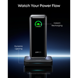  Đế Sạc Để Bàn 3 Cổng ANKER Prime A1903 150W (ActiveShield™ 4.0, With Pogo Pin + 2*Type-C + 1*USB-A port, Smart Digital Display, Control via App) 